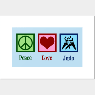 Peace Love Judo Posters and Art